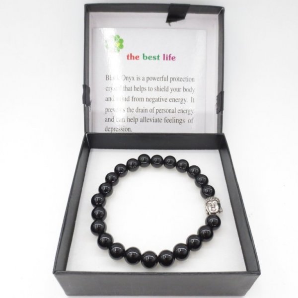 Reiki | Johan | Leeuwarden | reikipraktijk-kinyoubi.nl | Zwarte Onyx armband Boeddha | 